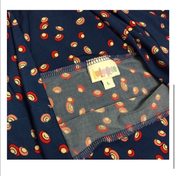 LuLaRoe Mushroom Maxi Skirt Large - Picture 4 of 5